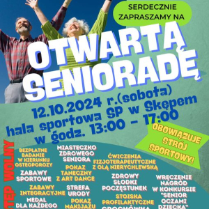 Plakat informacyjny dotyczący Seniorady w 2024 r.