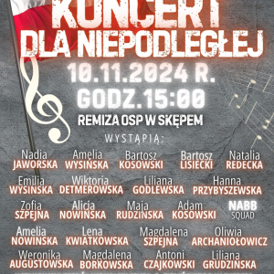 Plakat Koncert Dla Niepodległej