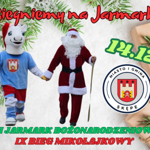 Plakat informacyjny Biegniemy na Jarmark!